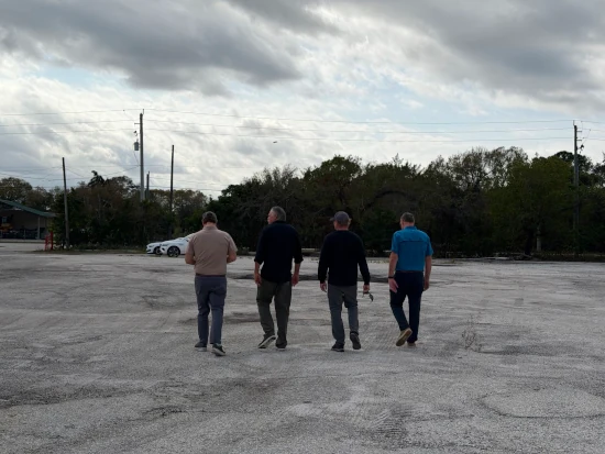 Ironclad Advisory site visit with a client